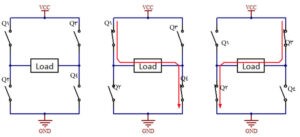 مدار سویچ فول بریج در آمپلی فایر کلاس D